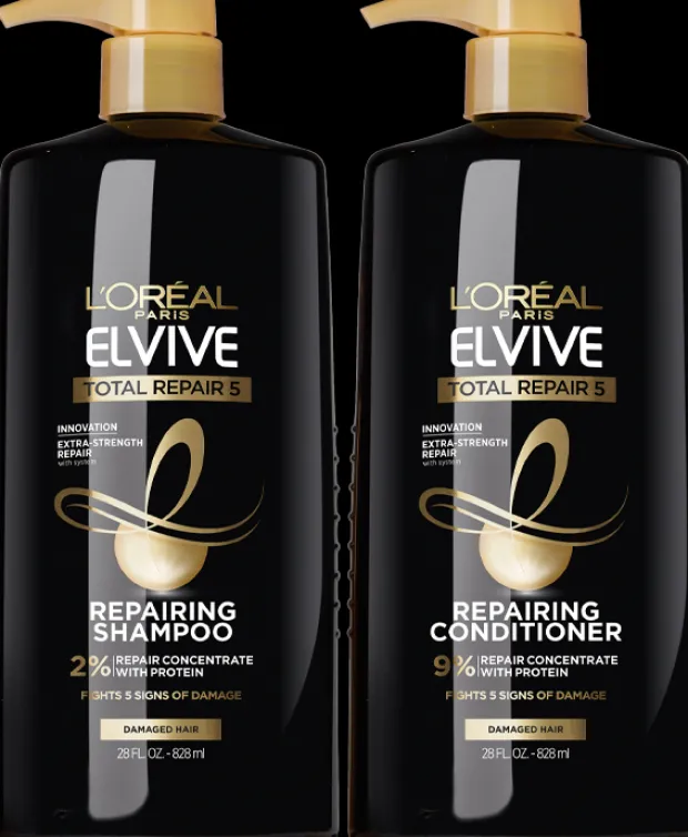 Elvive Total Repair 5 Repairing Shampoo & Repairing Conditioner set