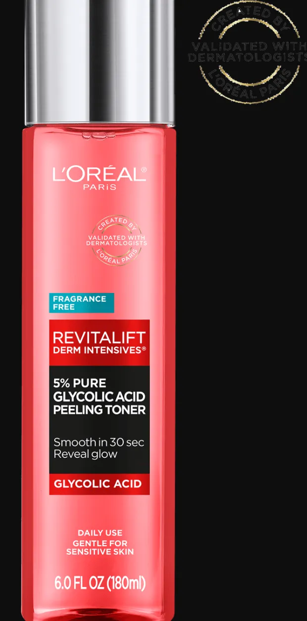 Revitalift Derm Intensives 5 Percent Glycolic Acid Peeling Toner, 6.0 fl oz